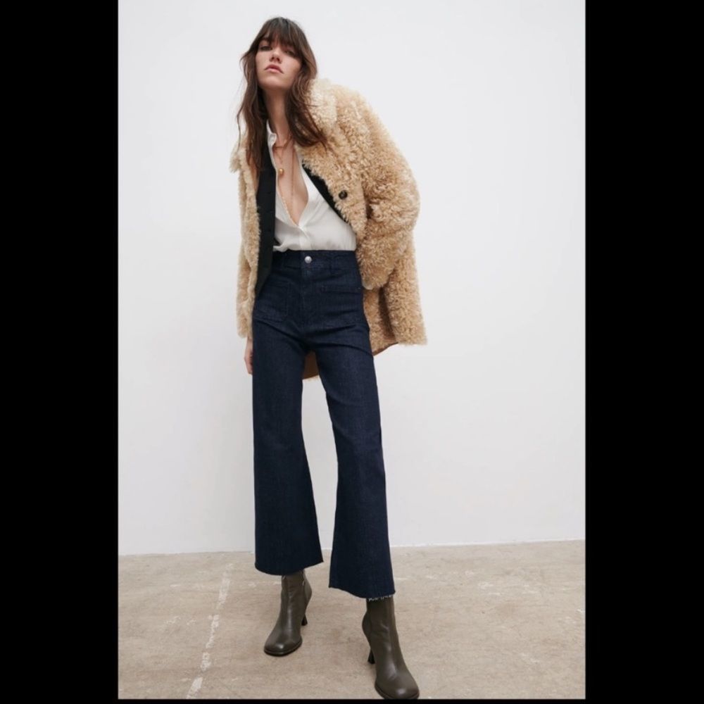 NWT Zara teddy trench coat, bloggers favorite